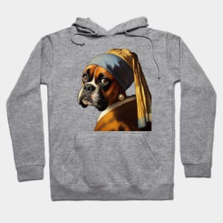 Boxer with the pearl earing Hoodie